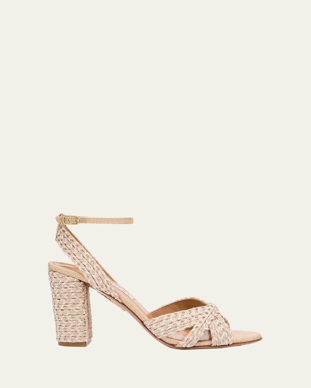 Sundance Woven Ankle-Strap Sandals